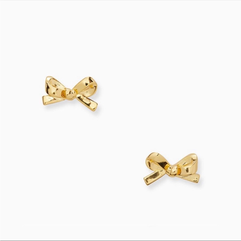 Kate spade gold bow earrings! NWT